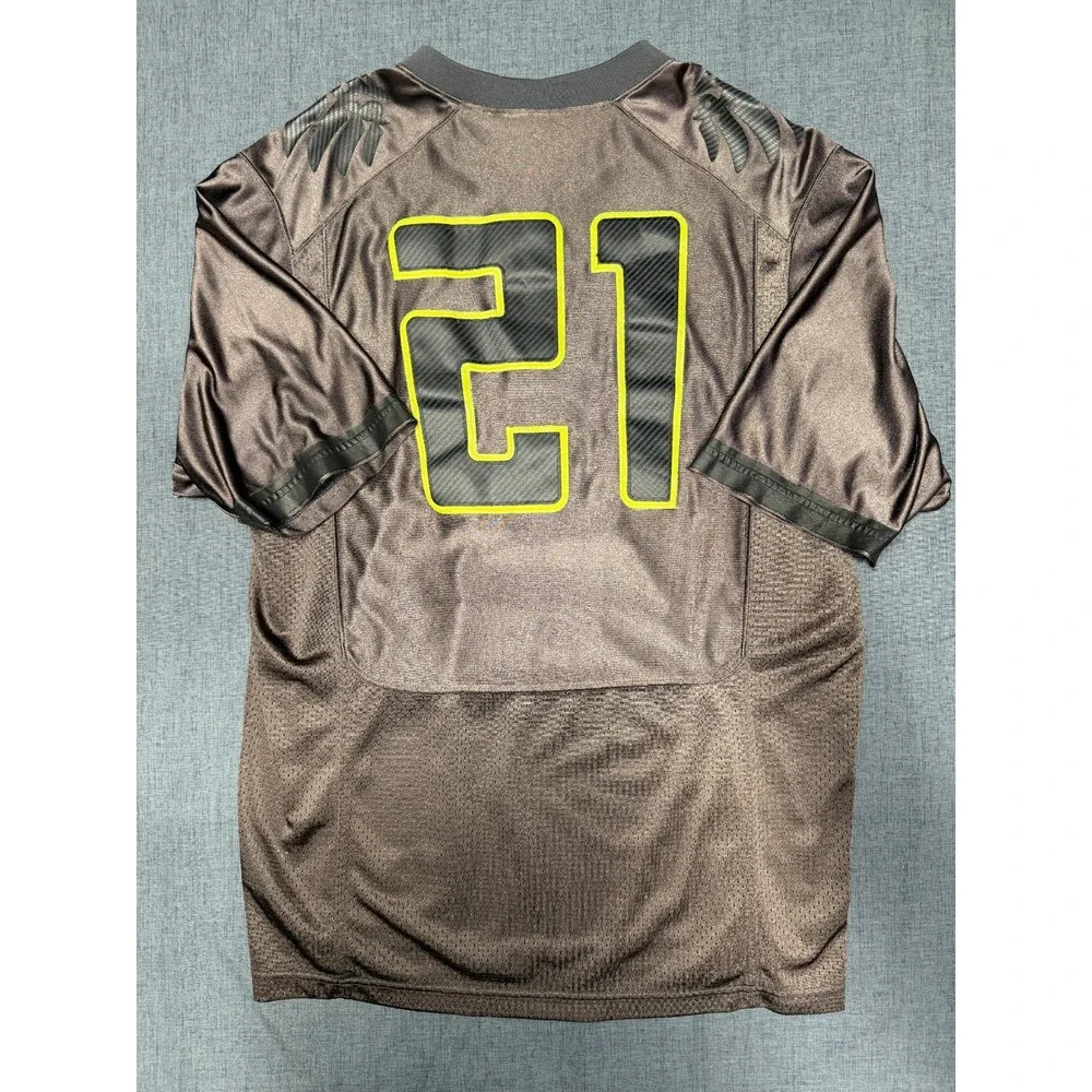 Nike Men's Black #21 Oregon Ducks Football‎ Jersey Size Large